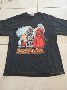 2003 Vintage Japan InuYasha Rumiko half human half demon tshirt sz L
